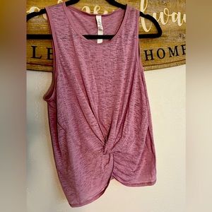 Lululemon sheer tank with front twist